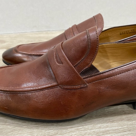 Massimo Matteo Firenze Patina Men’s Penny Driver Loafers - Picture 9 of 14